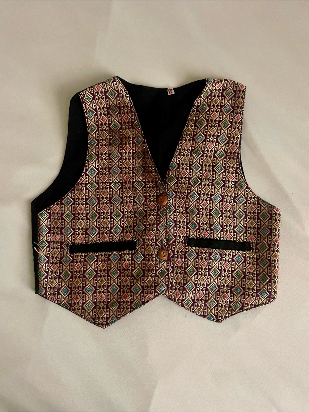 Kids Multi-Color Patterned Vest
